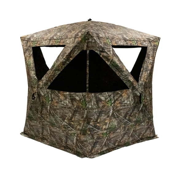 Rhino Blinds R500-RTE RealTree Edge 3 to 4 Person Hunting Ground Blind, RealTree