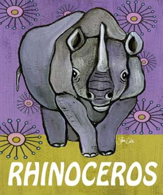 Rhino Canvas Art - Shanni Welsh (20 x 24)