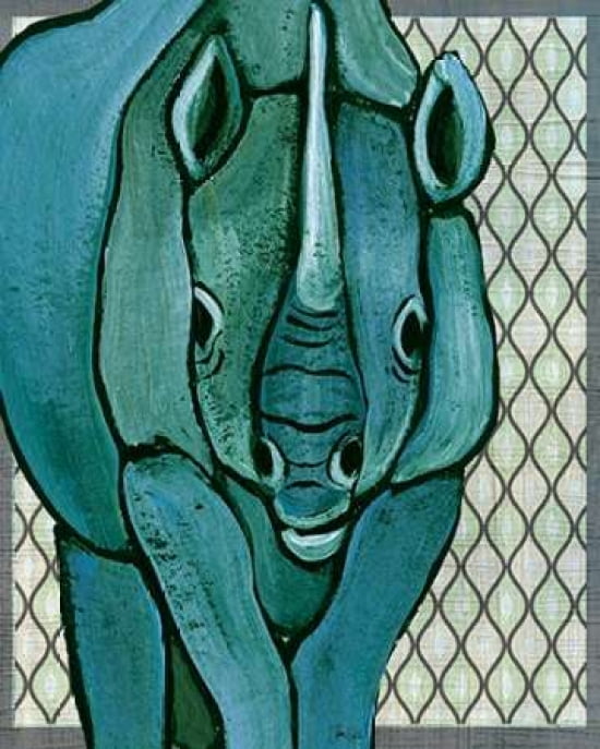 Rhino Canvas Art - Shanni Welsh (24 x 30)