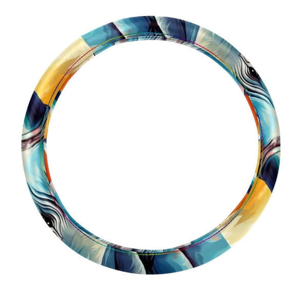 Rhino Car Wheel Cover, 14.5 Inch Printing PVC Leather Auto Accessories Steering Wheel Cover