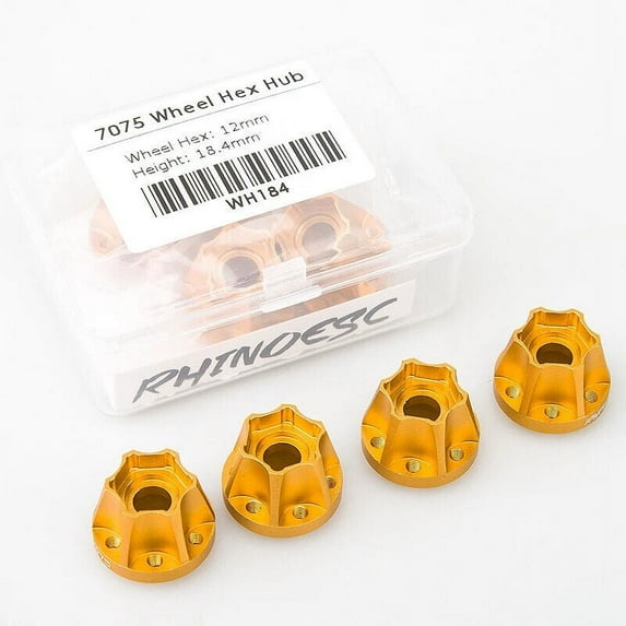 Rhino Carbon Fiber Aluminum 2.2" Pro LightWeight RC Car Crawler Wheel MOA Shafty