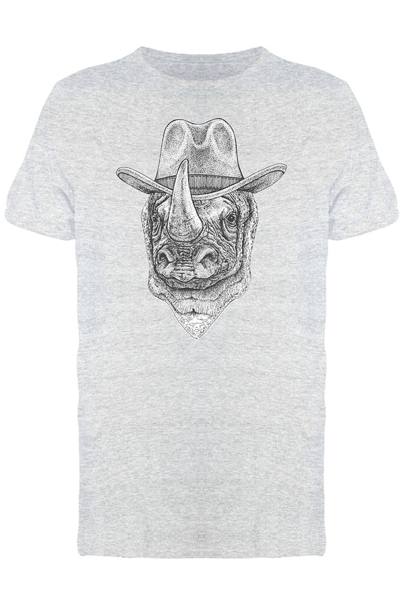 Rhino Cowboy Graphic Tee Men's -Image by Shutterstock