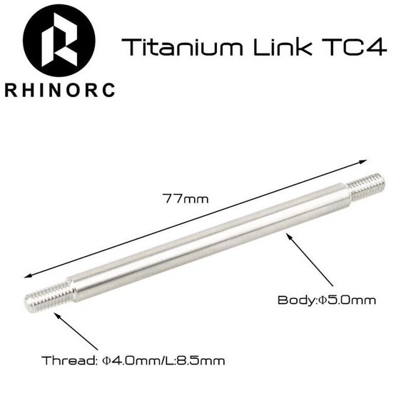 Rhino D5 Thread M4 Titanium alloy Link For YUE ONE LCG Sporty Chassis RC Cralwer