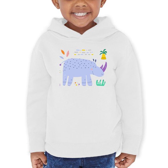 Rhino Doodle Safari Hoodie Toddler -Image by Shutterstock,  4 Toddler