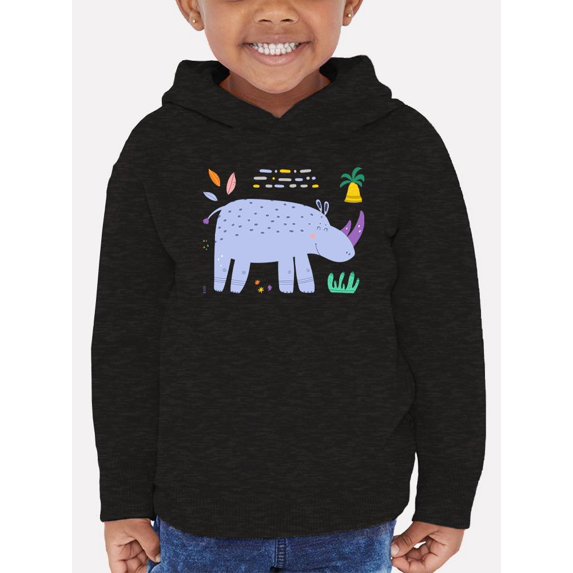 Rhino Doodle Safari Hoodie Toddler -Image by Shutterstock, 5 Toddler