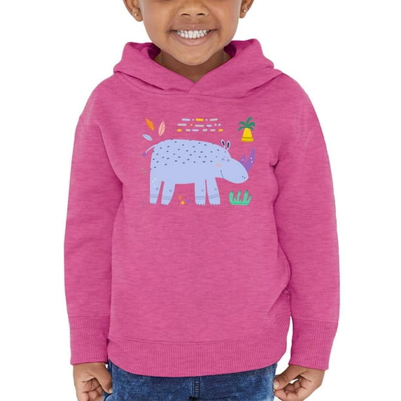 Rhino Doodle Safari Hoodie Toddler -Image by Shutterstock, 5 Toddler