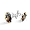 thumbnail image 1 of Rhino Elegant Dress Shirt Cuff Links Set Made of Stainless Steel for Formal Occasions, 1 of 6