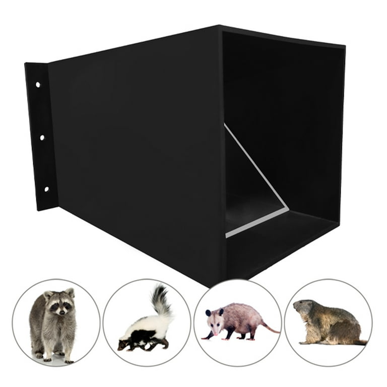 Rhino Excluders Prochute Excluder One Way Door for Removal of Skunks,  Raccoons, Opossums, Groundhogs, Rabbits Black