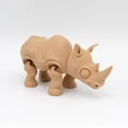 thumbnail image 1 of Clever Contraption Rhino Fidget | Durable 3D Printed PLA Plastic, 1 of 9