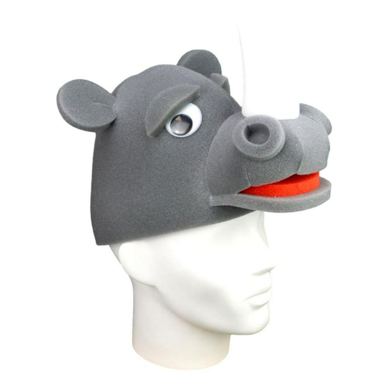 Rhino Hat Safari Animal Hat Animal Costume Hat Handmade