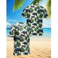 thumbnail image 1 of Rhino Hawaiian Shirt for Men, Tropical Style, Button Down Summer Beach Short Sleeve, S-5XL, 1 of 2
