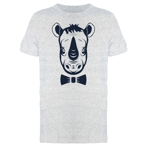 Rhino Head Hipster Face Grunge Tee Men's -Image by Shutterstock