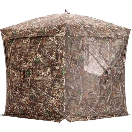 Rhino 180 Pro Hunting See-Through Blind with Full Size Door - Mossy Oak Country
