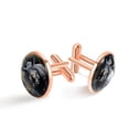 thumbnail image 1 of Rhino Men's Stainless Steel Cufflink Set for Formal Attire, Made of Premium Silver Jewelry, Suitable for Business and Special Occasions, 1 of 6