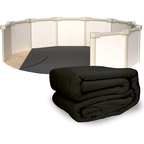 Rhino Pad Round Above Ground Swimming Pool Cloth Liner Guard, 28'