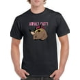 thumbnail image 1 of Rhino Party Glasses T-Shirt Men -Image by Shutterstock, Male 3X-Large, 1 of 4