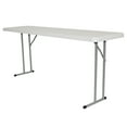thumbnail image 1 of Rhino Plastic Table - 6' x 18" - White Granite, 1 of 5