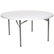 Rhino Plastic Table - 60" Round - White Granite