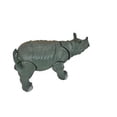 thumbnail image 1 of Rhino, Posable, Calf, Movable Joints, Plastic Animal Toy, Educational, Realistic, Figure, Model, Figurine, Replica, Gift, 4" F059 B193, 1 of 7