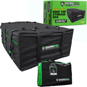 Rhino USA Heavy Duty Waterproof Rooftop Cargo Carrier 17.7 Cubic Feet