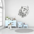 thumbnail image 1 of Rhino Rose Flower Rhinoceros Animal Animals Wild Life Wall Sticker Art Decal for Girls Boys Room Bedroom Nursery Kindergarten House Fun Home Decors Stickers Wall Art Vinyl Decoration Size (30x40 inch), 1 of 3