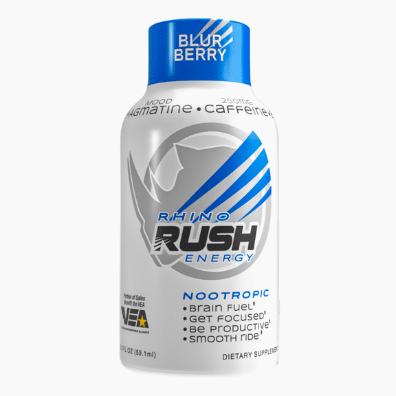 Rhino Rush Energy Blur Berry Nootropic Energy Shot