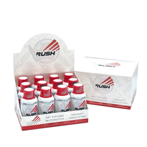Rhino Rush Energy Rogue Berry Energy Shot, 12 ct.
