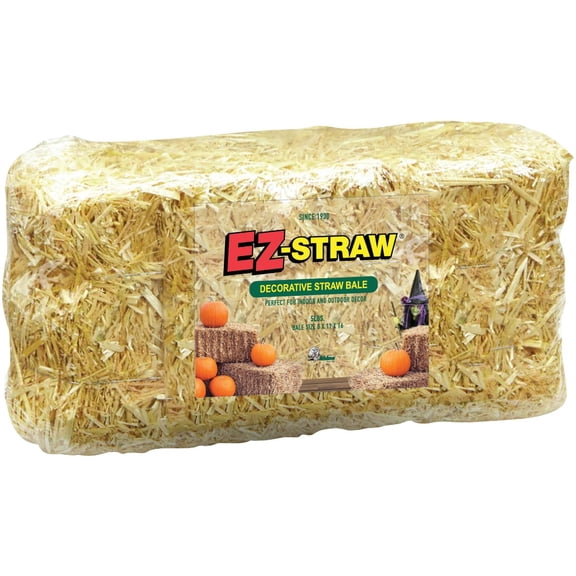 Rhino Seed EZ Straw Decorative Straw Bale Fertilizers, 5 lb with Non toxic and biodegradable