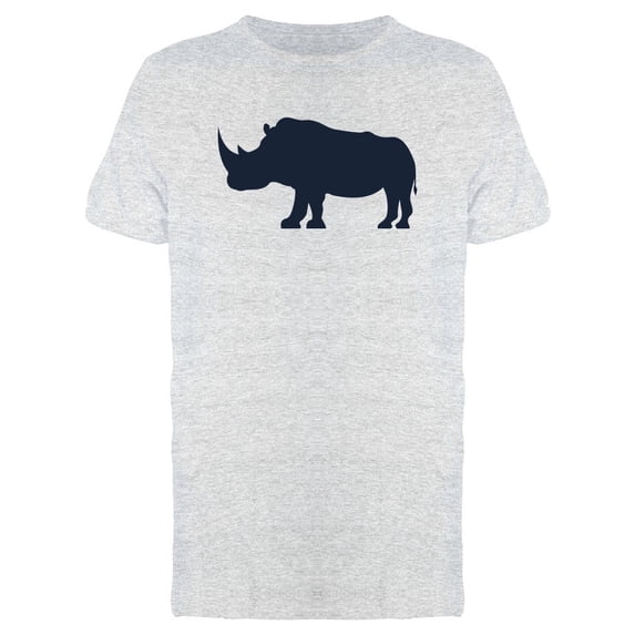 Rhino Silhouette Grunge Animal Tee Men's -Image by Shutterstock