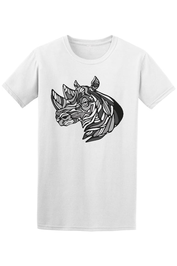 Rhino Silhouette T-Shirt Men -Image by Shutterstock, Male x-Large