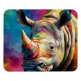 thumbnail image 1 of Rhino Square Non-Slip Rubber Bottom Printed Desk Mat Mousepad for Office and Gaming - 8.3x9.8 Inch, 1 of 6