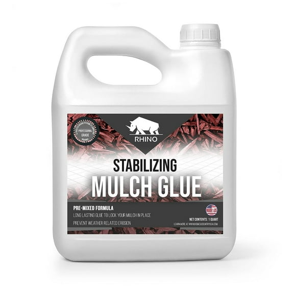 Rhino Stabilizing Mulch Glue - Mulch Glue Binder, Rock Glue for Landscape Maintenance and Landscape Adhesive