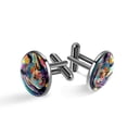 thumbnail image 1 of Rhino Stylish Cufflink Set for Dress Shirts, Made of Stainless Steel, for Formal Events, 1 of 6