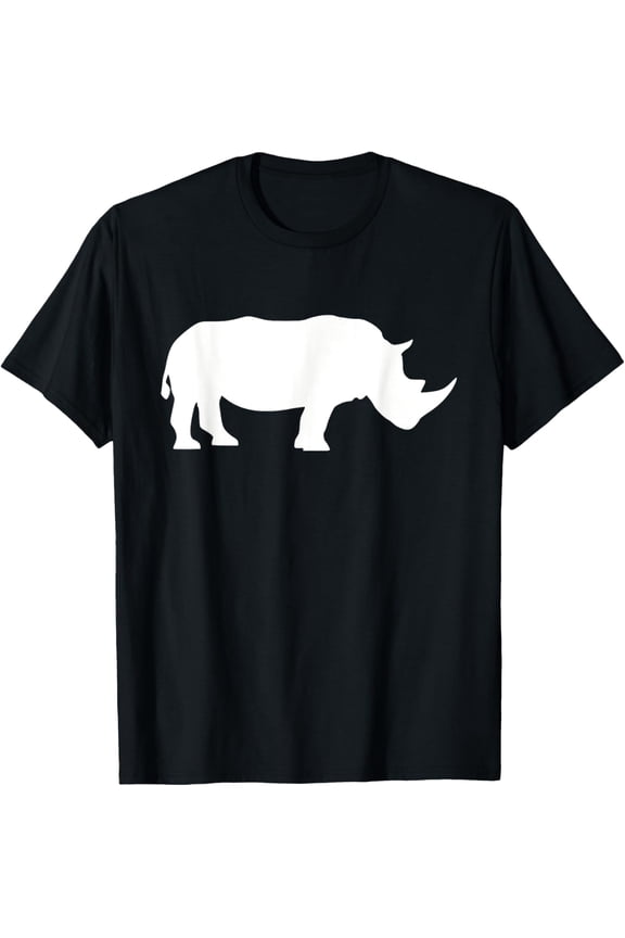 Rhino T-Shirt men and women can wear, black, white, gifts