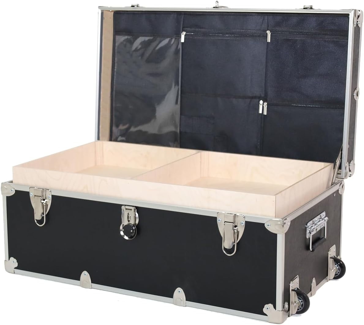 Rhino Trunk & Case Essential College Trunk with Wheels, Tray & Lid