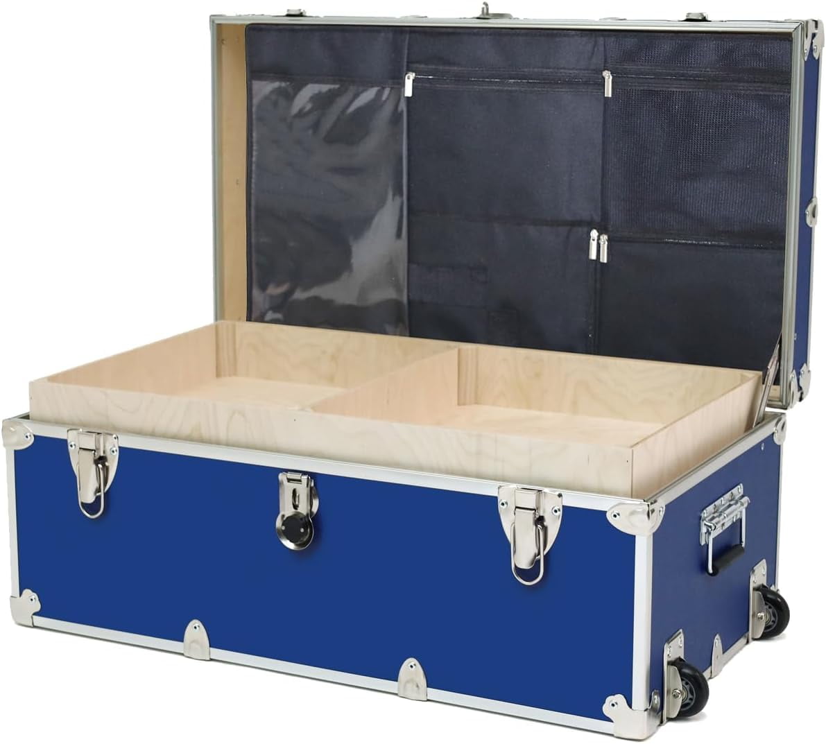 Rhino Trunk & Case Essential College Trunk with Wheels, Tray & Lid