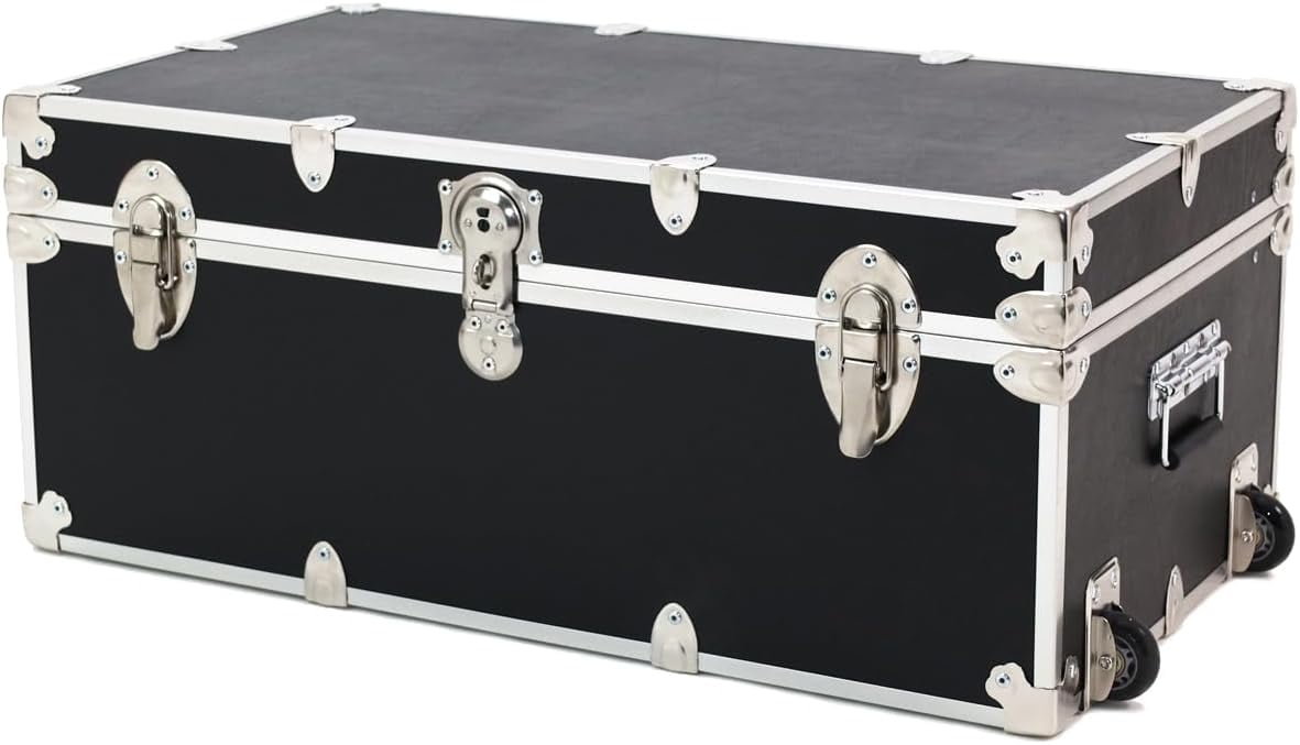 Rhino Trunk & Case Essential Summer Camp Trunk with Wheels Camping Storage Chest Ideal Trunk