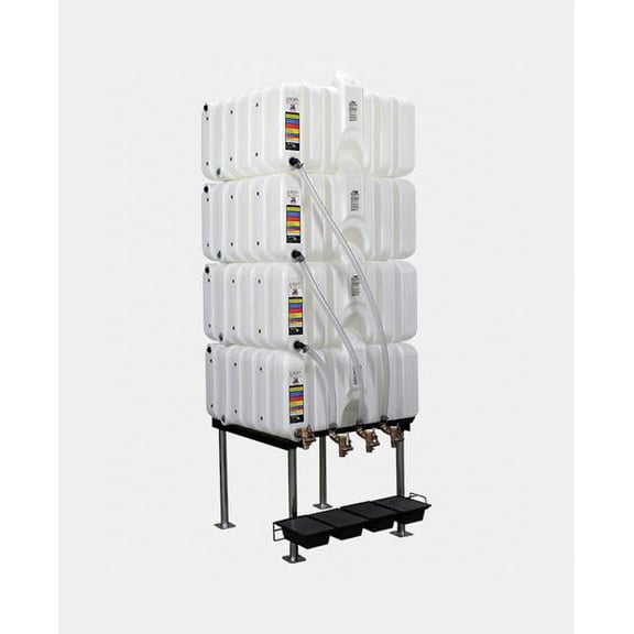 Rhino Tuff Tanks RTT-3333-NV 80/80/80/80 GALLON GRAVITY FEED TANK PACKAGE