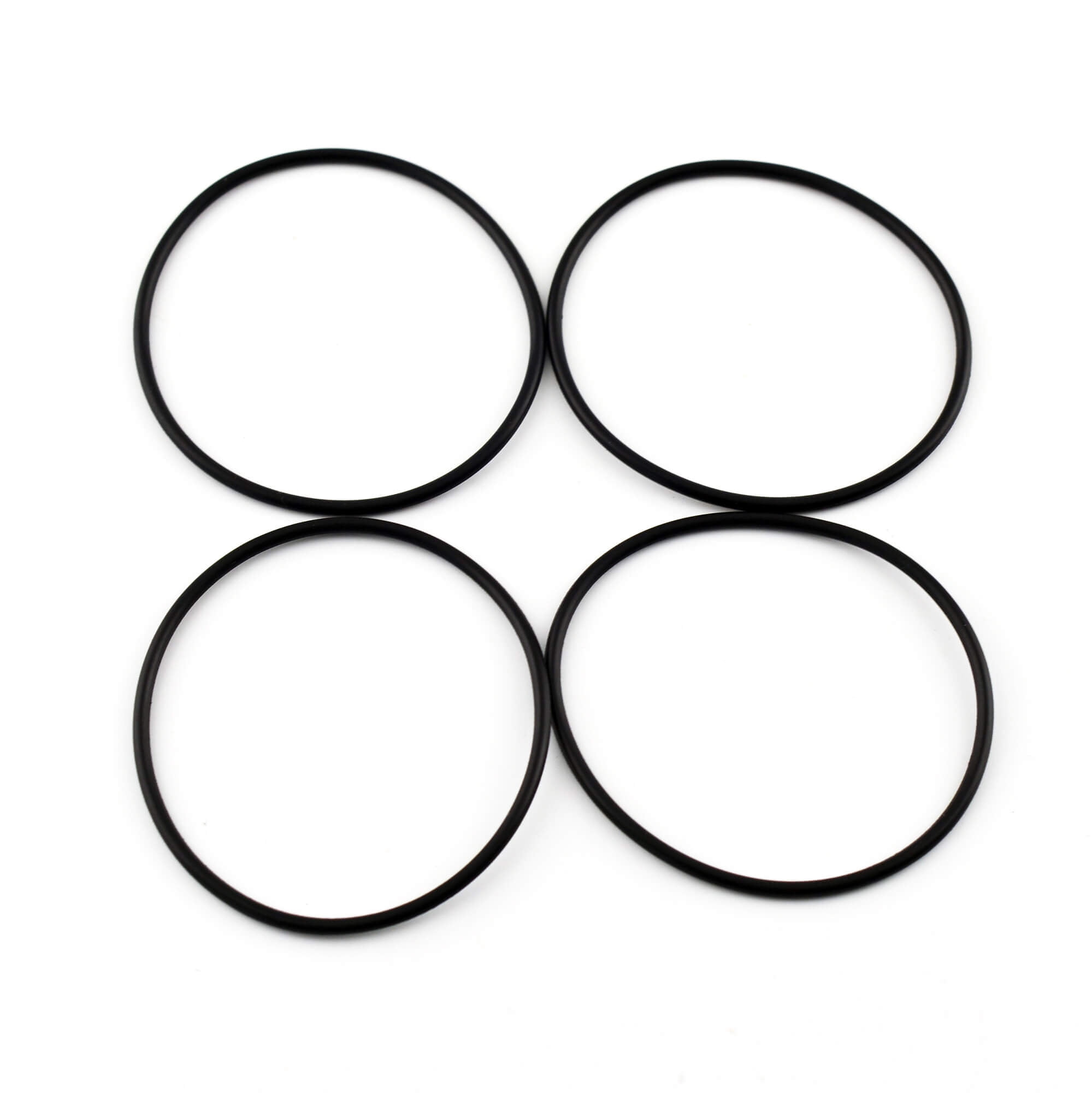 Rhino Tuning Wheel Center Caps OD 50mm/1.98" Rubber Ring Oil Seal Ring Black