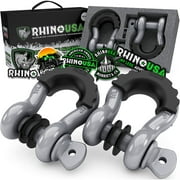 Rhino USA - 3/4" D-Ring Shackle Set (2-Pack)