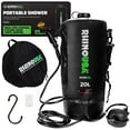 thumbnail image 1 of Rhino USA 5 Gal / 20L Portable Solar Camp Shower for Camping, Festivals, Overlanding, Beach and More, 1 of 7