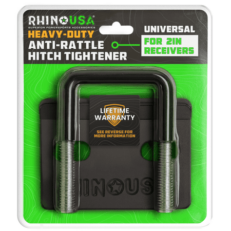 Rhino USA 2-Inch Anti-Rattle Hitch Tightener with Universal Sizing