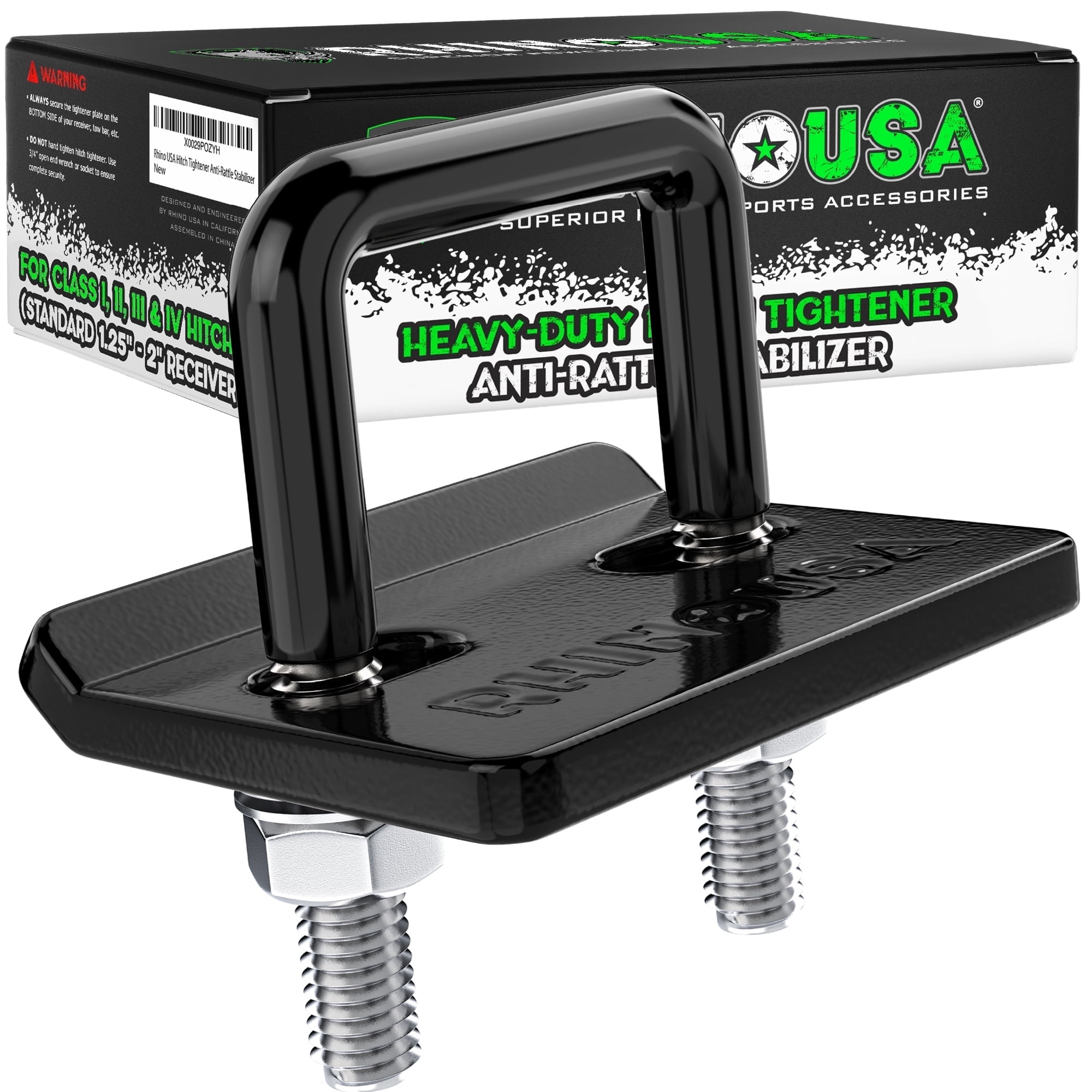 Rhino USA Hitch Tightener Anti-Rattle Clamp - Heavy Duty Steel ...