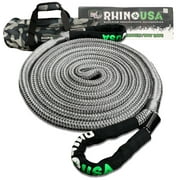 Rhino USA Kinetic Recovery Tow Rope (1in x 30ft Gray)