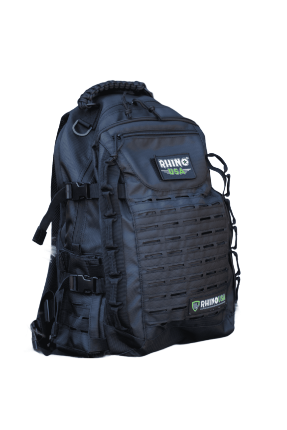 Men's Backpack for Hiking, Travel, Fishing, Laptop, Survival Gear & Supplies, Range, Bug Out Bag Backpack - Black