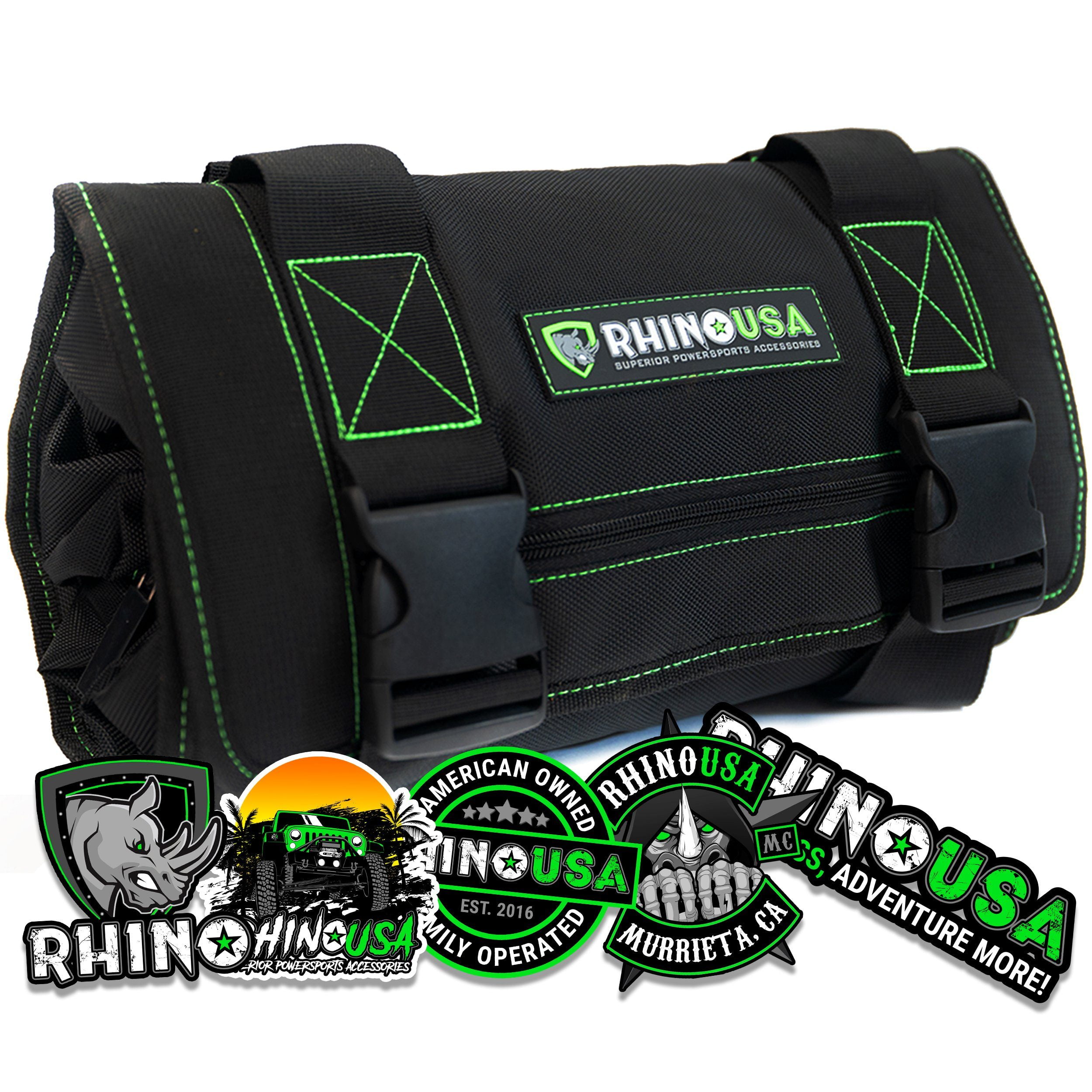 Rhino USA Tool Bag Roll - Heavy Duty Canvas Organizer (Poly/Nylon