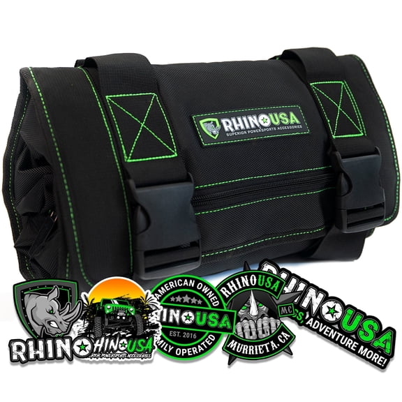Rhino USA Tool Bag Roll - Heavy Duty Canvas Organizer (Poly/Nylon)