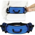 thumbnail image 1 of Rhino Valley Gait Belt Transfer Belt for Senior with 7 Handles, 59" Anti-Slip Transfer Belt for Elderly, Lift Belt, Nursing Safety Patient Assist, Blue & Black, 1 of 6