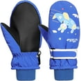 thumbnail image 1 of Rhino Valley Snow Mittens for Kids, Waterproof Toddler Ski Gloves, Warm Winter Mittens with Adjustable Magic Tape,Snow Gloves for Outdoor Skiing Snowboarding (Blue, S), 1 of 7