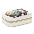thumbnail image 1 of Rhino Velvet Portable Jewelry Box with Removable Compartment - Necklace, Earring, and Travel Organizer - Gift, 1 of 7